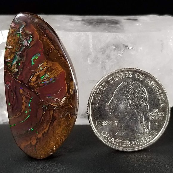 Large Australian Koroit Drilled Opal pendant stone * DPO22P4 - Picture 4 of 17